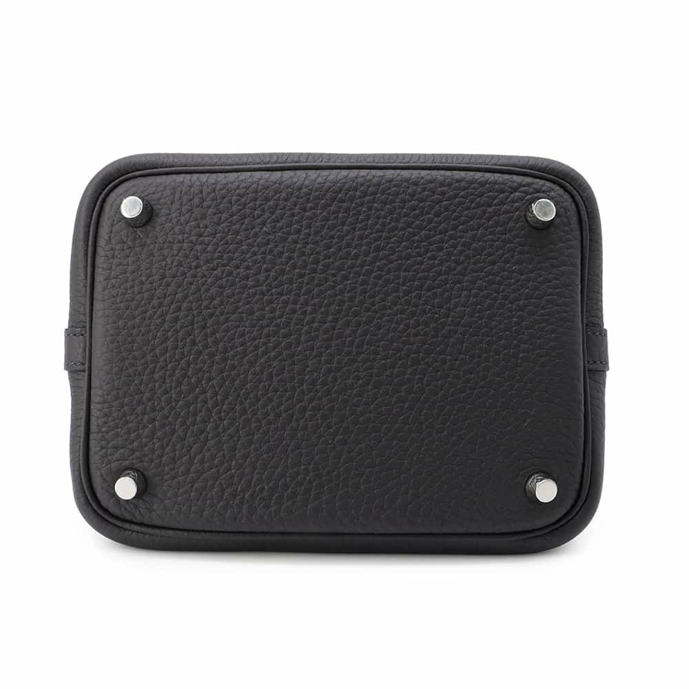 エルメス ハンドバッグ ピコタンロックPM プルノワール/シルバー金具 トリヨンクレマンス W刻印