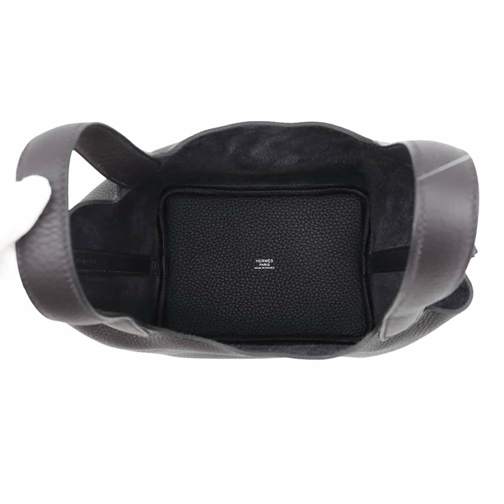 エルメス ハンドバッグ ピコタンロックPM プルノワール/シルバー金具 トリヨンクレマンス W刻印
