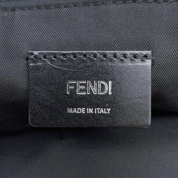 フェンディ ボディバッグ ズッカ キャンバス レザー 7VZ064 FENDI バッグ ショルダーバッグ 黒