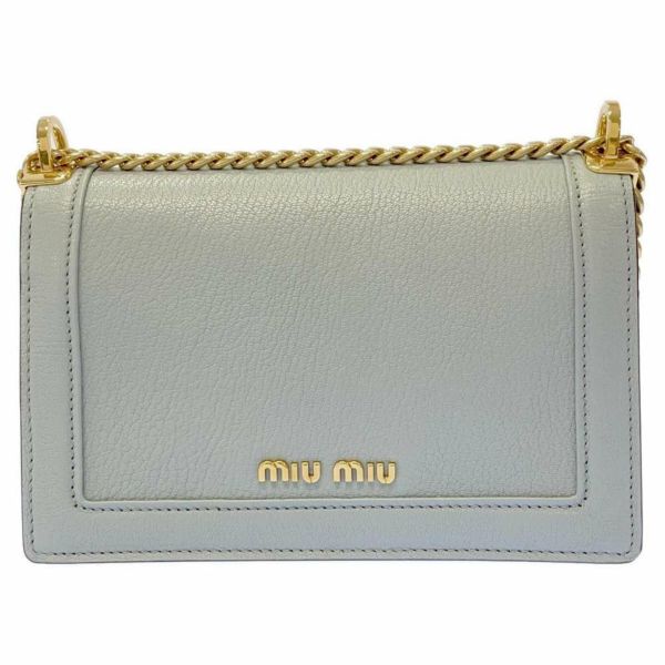 ミュウミュウ チェーンショルダーバッグ レザー 5BD083 MIUMIU バッグ