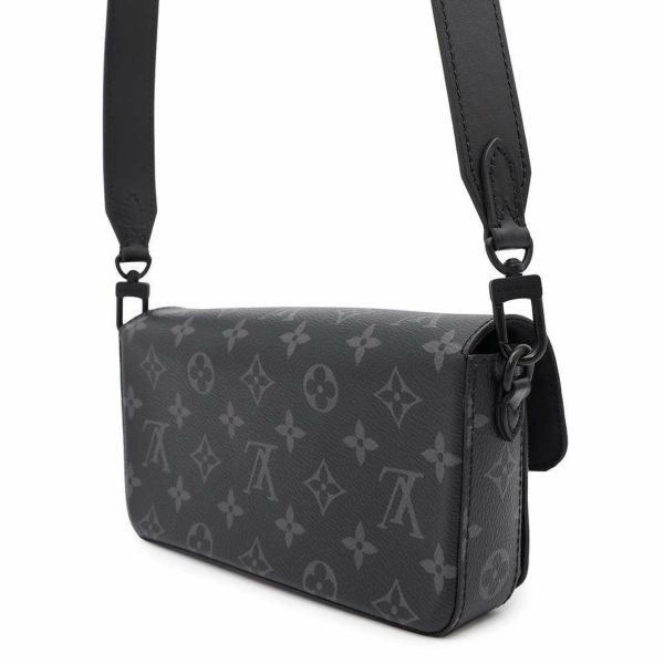 ルイヴィトン ショルダーバッグ モノグラム・エクリプス モンスリ・ウェアラブル ウォレット M83567 ブラック 黒