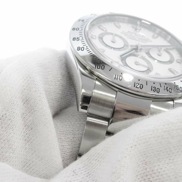 ロレックス コスモグラフ デイトナ V番 116520 ROLEX 腕時計 ウォッチ 梨地 白文字盤