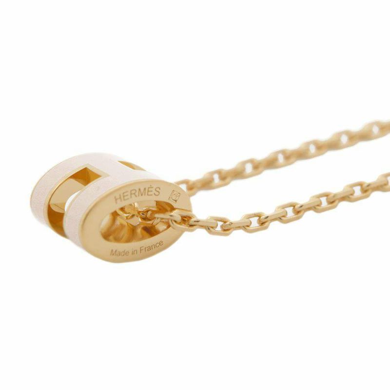エルメス ネックレス ミニ・ポップアッシュ ローズドラジェ/ゴールド金具 HERMES アクセサリー