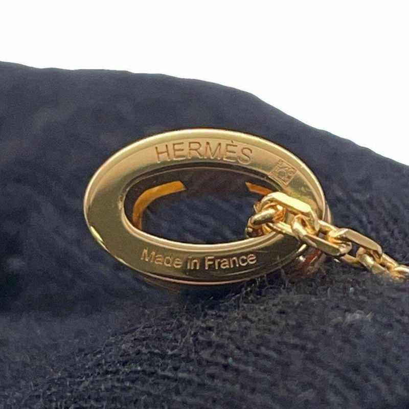 エルメス ネックレス ミニ・ポップアッシュ ローズドラジェ/ゴールド金具 HERMES アクセサリー