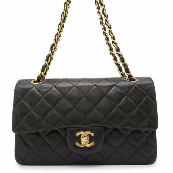 シャネル チェーンショルダーバッグ マトラッセ23 ココマーク ダブルチェーン A01113 CHANEL バッグ 黒