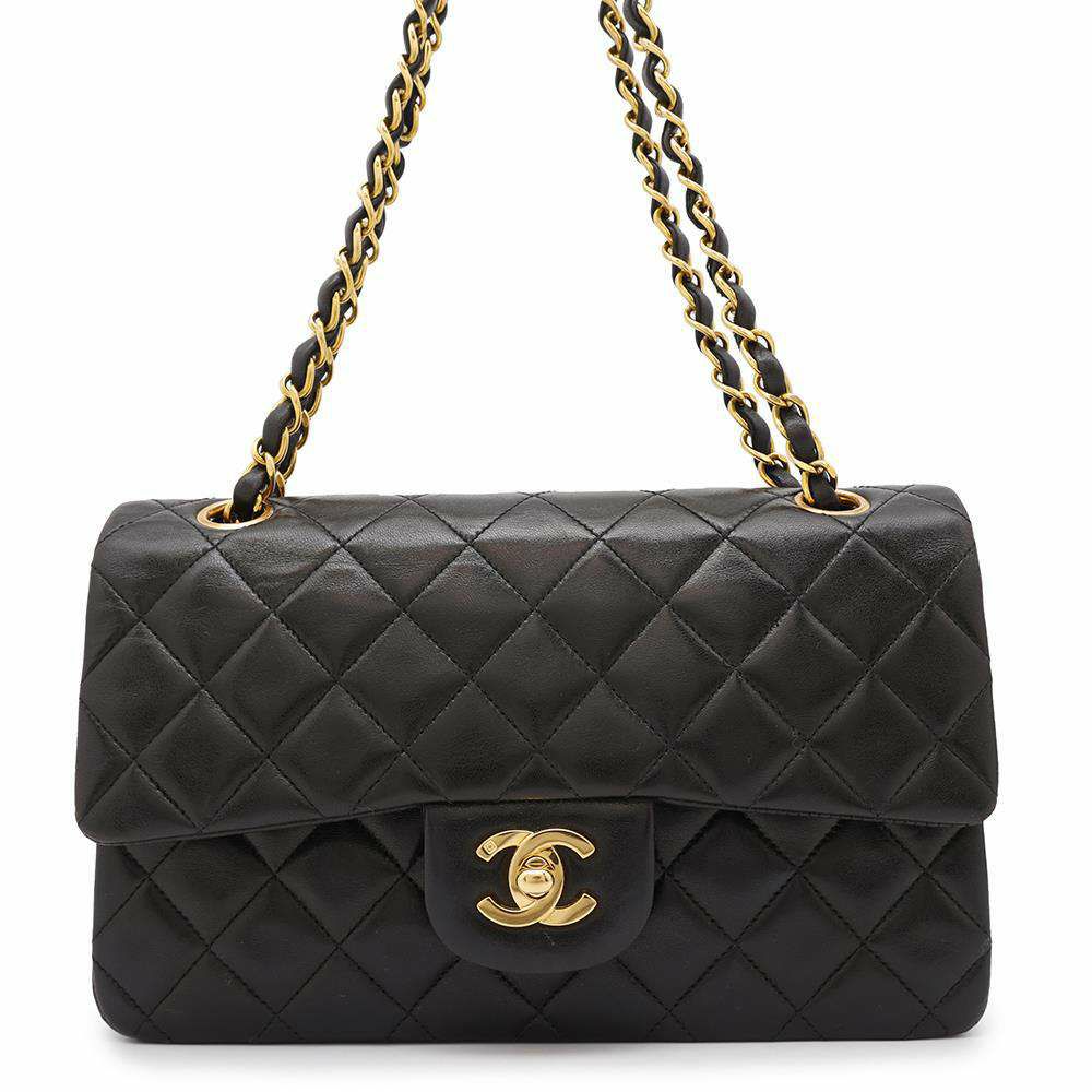 シャネル チェーンショルダーバッグ マトラッセ23 ココマーク ダブルチェーン A01113 CHANEL バッグ 黒