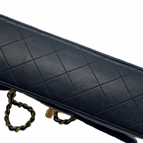 シャネル チェーンショルダーバッグ マトラッセ23 ココマーク ダブルチェーン A01113 CHANEL バッグ 黒