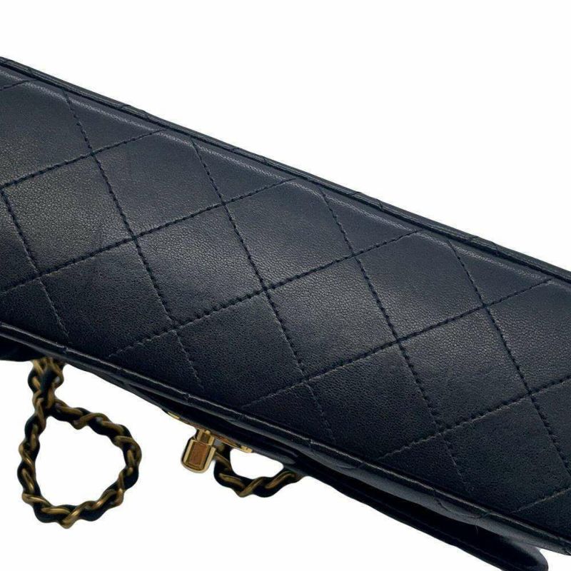 シャネル チェーンショルダーバッグ マトラッセ23 ココマーク ダブルチェーン A01113 CHANEL バッグ 黒