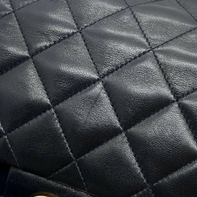 シャネル チェーンショルダーバッグ マトラッセ23 ココマーク ダブルチェーン A01113 CHANEL バッグ 黒