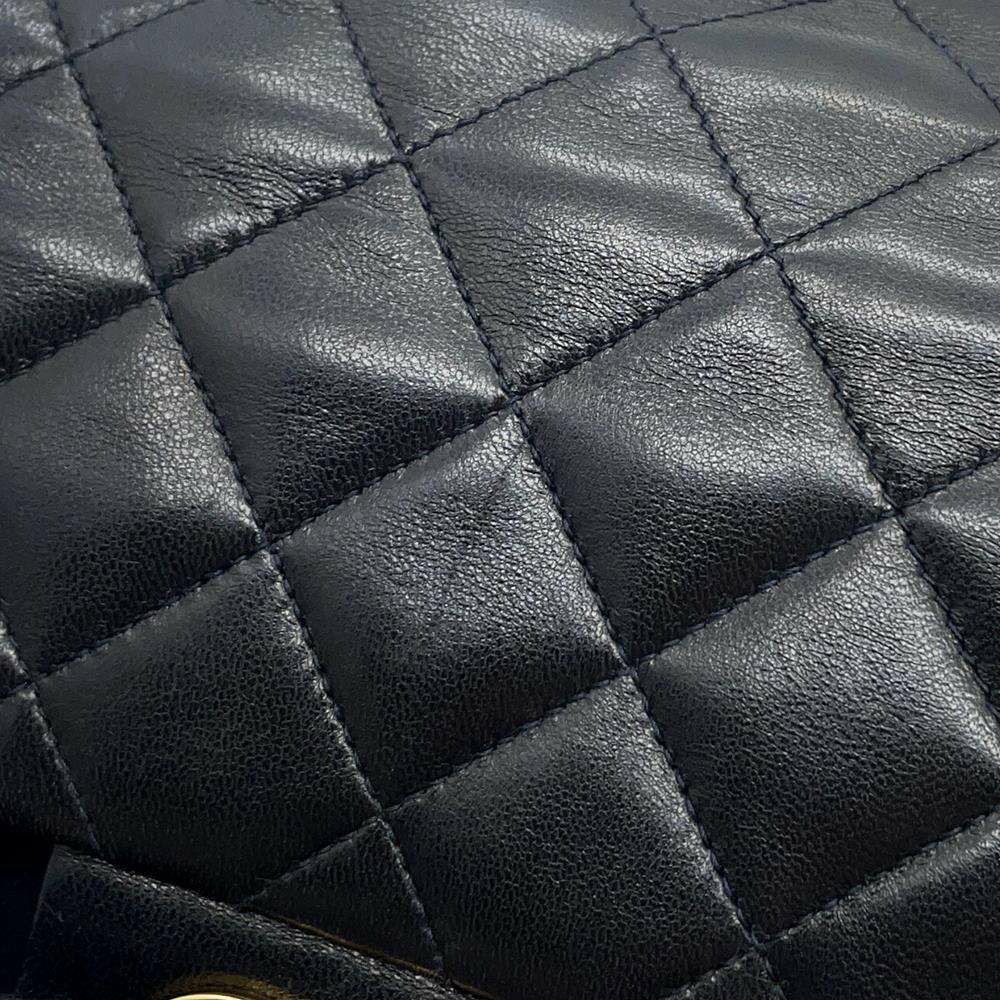 シャネル チェーンショルダーバッグ マトラッセ23 ココマーク ダブルチェーン A01113 CHANEL バッグ 黒