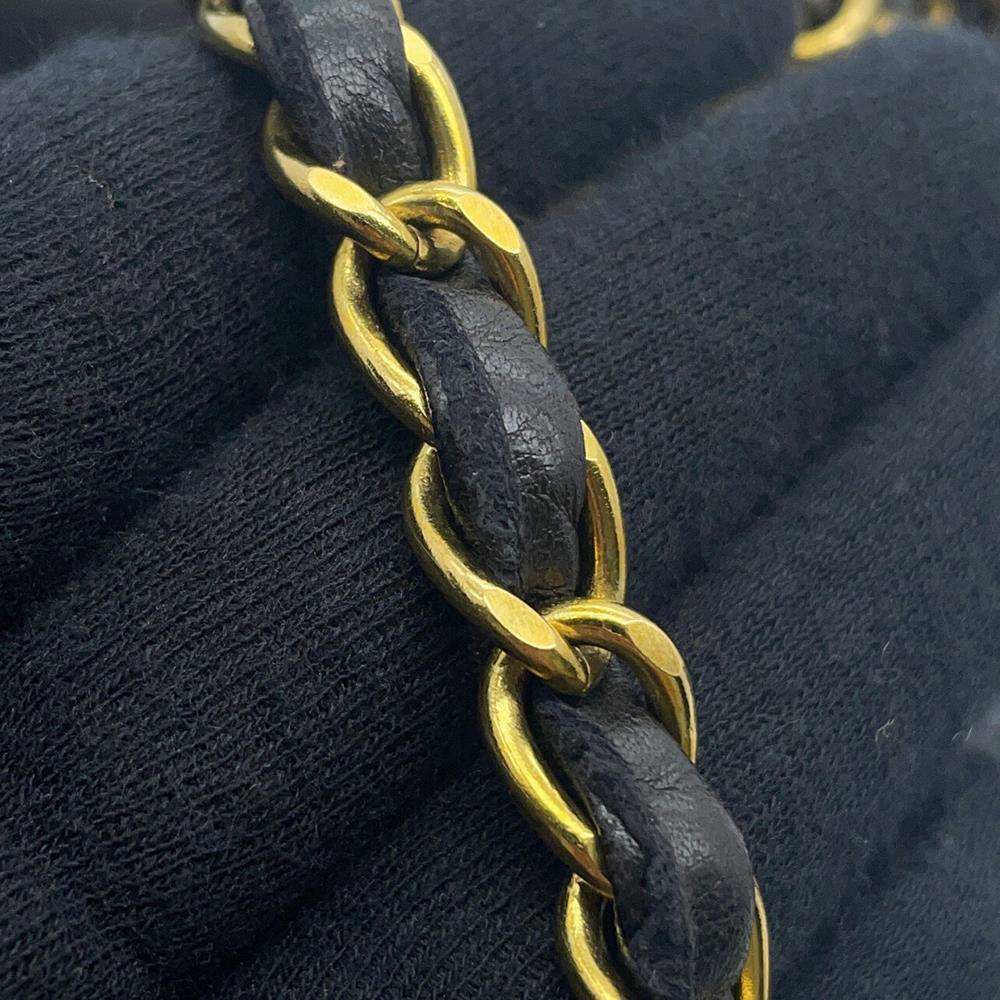 シャネル チェーンショルダーバッグ マトラッセ23 ココマーク ダブルチェーン A01113 CHANEL バッグ 黒