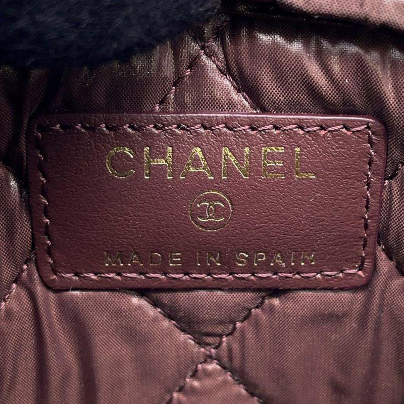 シャネル ポーチ ココマーク マトラッセ コスメポーチ キャビアスキン A80909 CHANEL 小物入れ 化粧ポーチ 黒