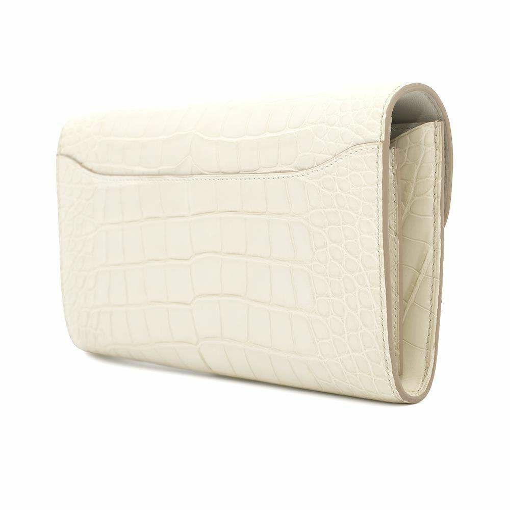 エルメス 長財布 コンスタンス トゥーゴー ロング ベトン/ゴールド金具 アリゲーターマット B刻印 財布