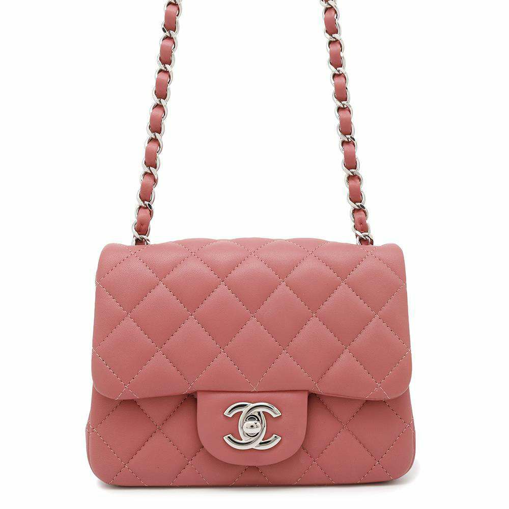 シャネル チェーンショルダーバッグ マトラッセ ココマーク ラムスキン ミニマトラッセ A35200 CHANEL シングルチェーン