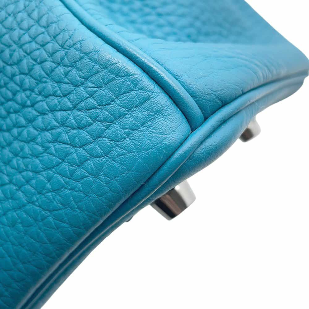 エルメス バーキン25 ターコイズ/シルバー金具 トゴ □R刻印 HERMES Birkin ハンドバッグ