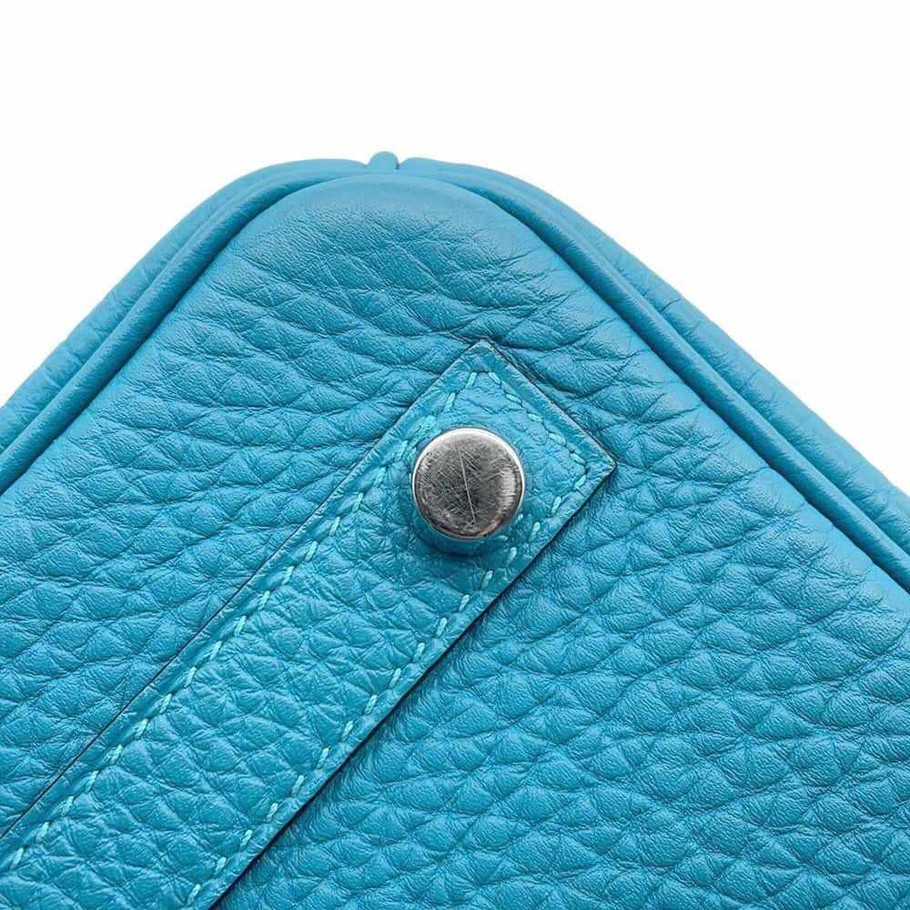 エルメス バーキン25 ターコイズ/シルバー金具 トゴ □R刻印 HERMES Birkin ハンドバッグ