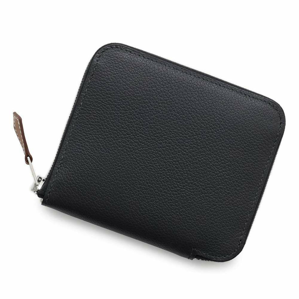 エルメス コインケース アザップコンパクト シルクイン キャバン/シルバー金具 エバーカラー W刻印