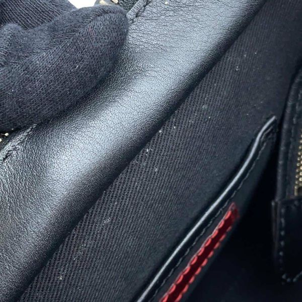 ヴァレンティノ・ガラヴァーニ ハンドバッグ ロックスタッズ レザー VALENTINO 2wayショルダーバッグ 黒