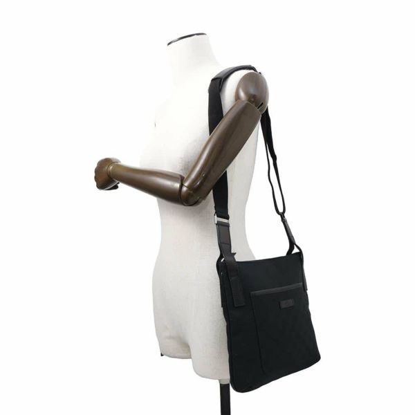 グッチ ショルダーバッグ GGキャンバス 122793 GUCCI バッグ 黒 メンズ