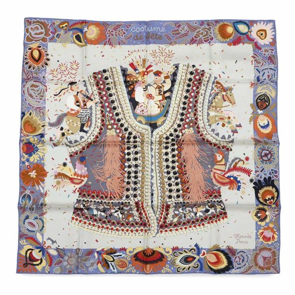 エルメス カレ90 コスチューム・ドゥ・フェット Costume de Fete