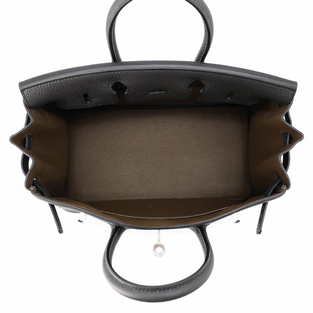 エルメス バーキン25 ヴェルソ プロン/ヴェールオリーブ/シルバー金具 トゴ K刻印 HERMES Birkin ハンドバッグ