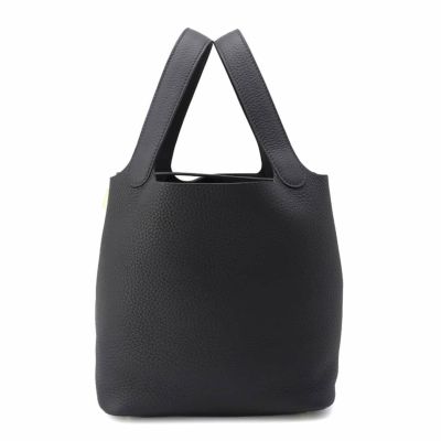 エルメス ハンドバッグ ピコタンロックMM ブラック/ゴールド金具