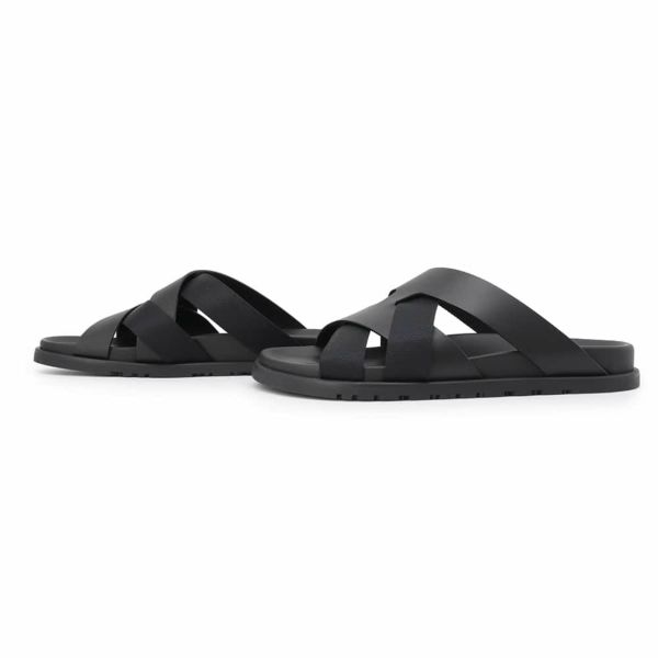 エルメス サンダル カジミール レザー メンズサイズ42 HERMES 靴 黒