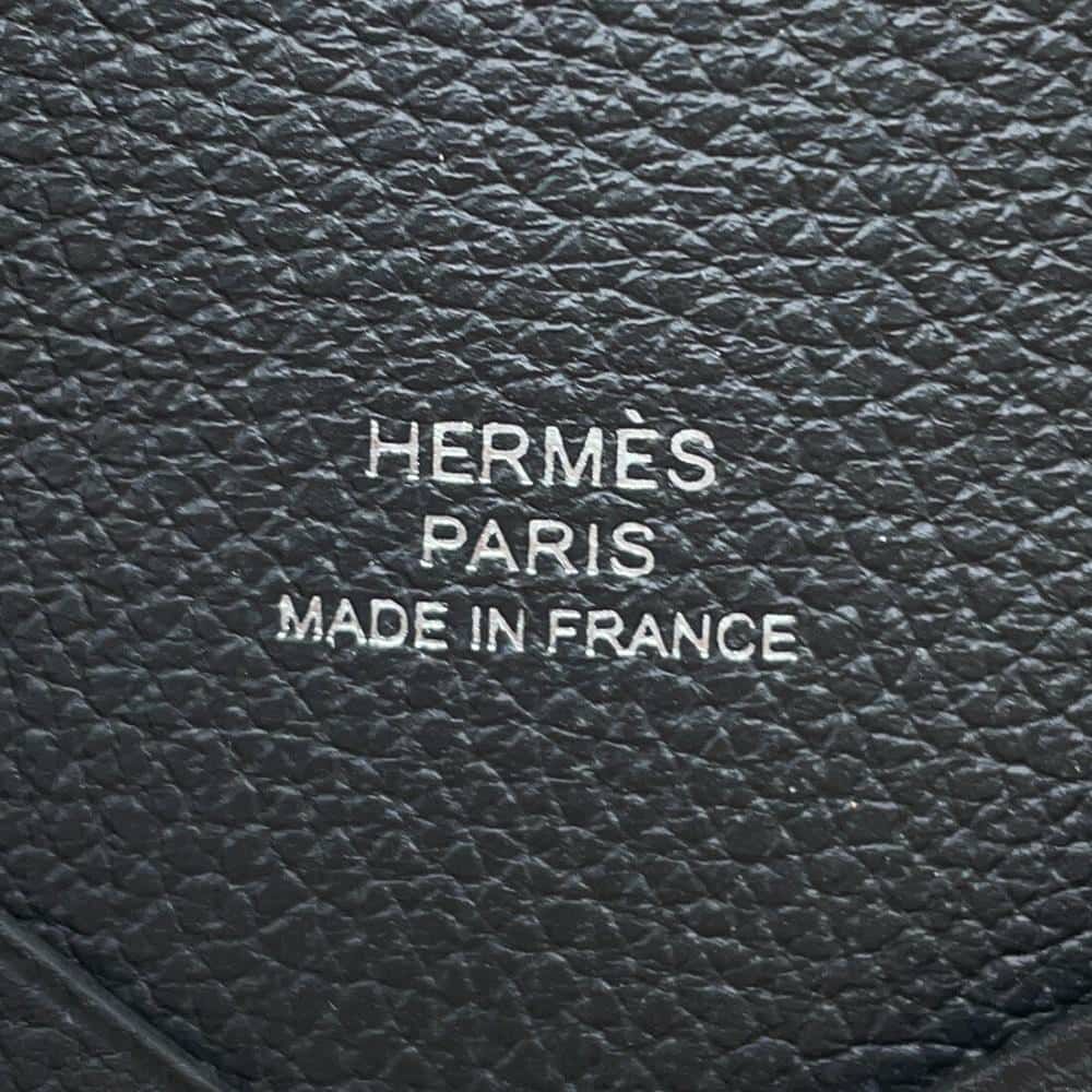 エルメス カードケース カルヴィ プロン/シルバー金具 エバーカラー U刻印 HERMES 名刺入れ