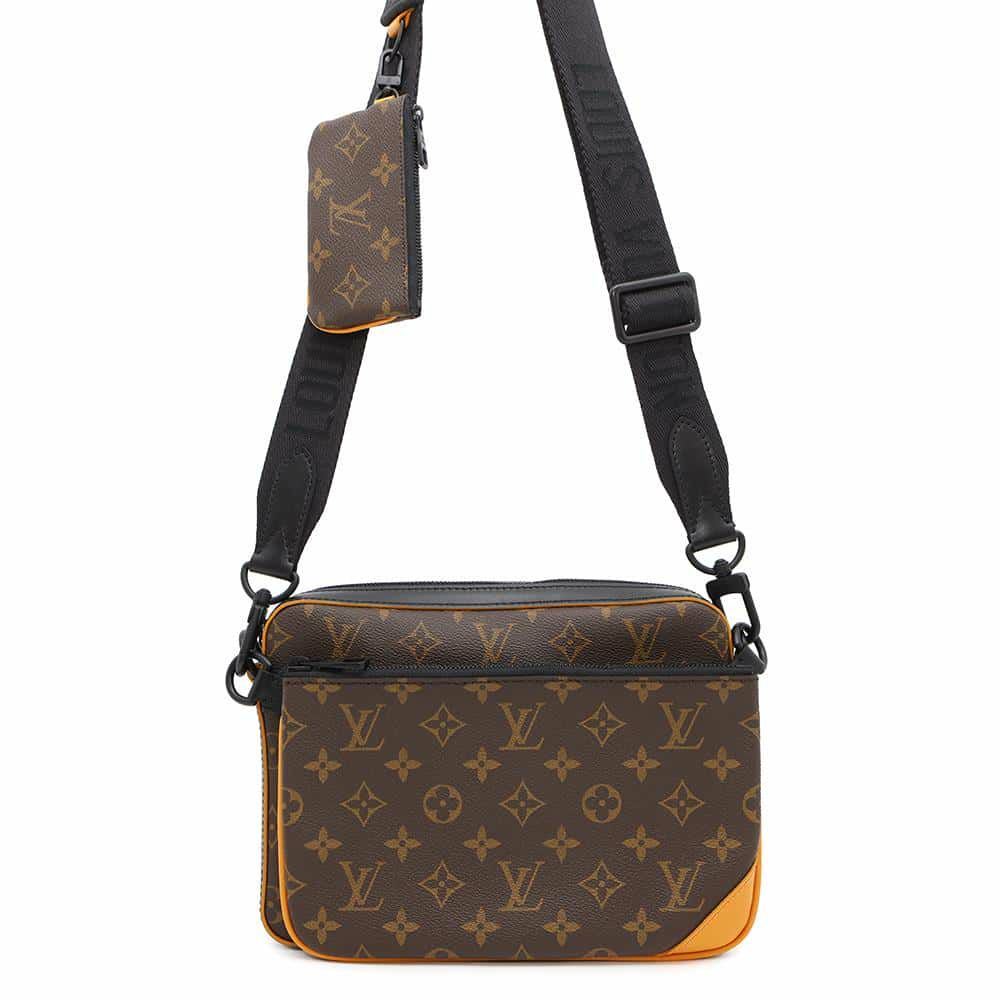 ルイヴィトン ショルダーバッグ モノグラム・マカサー トリオ・メッセンジャー M46694 LOUIS VUITTON