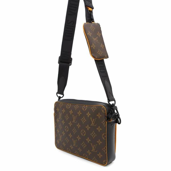 ルイヴィトン ショルダーバッグ モノグラム・マカサー トリオ・メッセンジャー M46694 LOUIS VUITTON