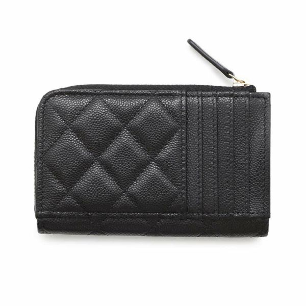 シャネル コインケース マトラッセ ココマーク キャビアスキン AP3179 CHANEL フラグメント カードケース 黒