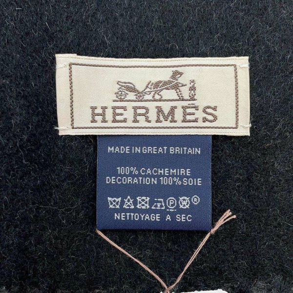 エルメス マフラー ラッキー カシミヤ Lucky 馬蹄 HERMES メンズ 2022秋冬