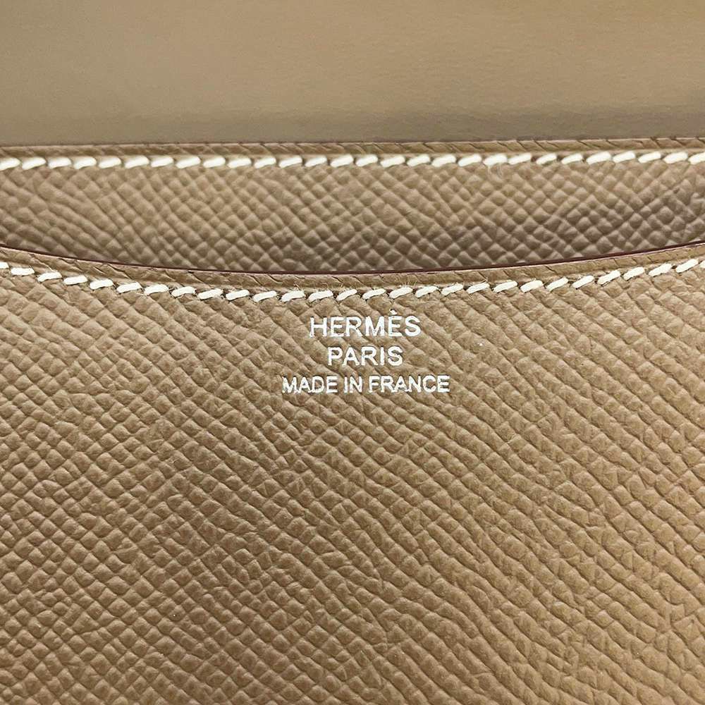 エルメス ミニ コンスタンス3 ミロワール エトゥープ/シルバー金具 ヴォーエプソン B刻印