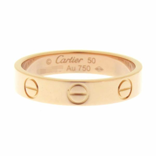 カルティエ リング ミニ ラブ K18PGピンクゴールド リングサイズ50 Cartier LOVE ジュエリー 指輪