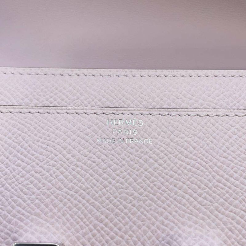 エルメス 長財布 コンスタンス トゥーゴー ロング モーヴペール/シルバー金具 ヴォーエプソン U刻印
