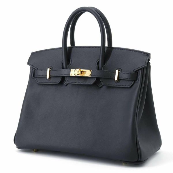 エルメス バーキン25 ブラック/ゴールド金具 スイフト B刻印 HERMES Birkin ハンドバッグ