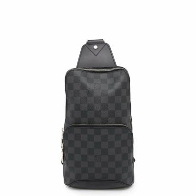 ルイヴィトン ボディバッグ ダミエ・グラフィット アヴェニュー・スリングバッグ N41719 LOUIS VUITTON 黒 ブラック 安心保証