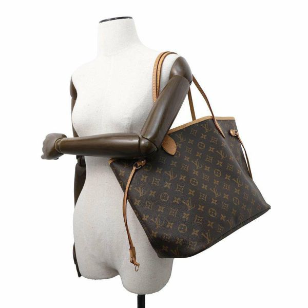 ルイヴィトン トートバッグ モノグラム ネヴァーフルMM ポーチ付き M40995