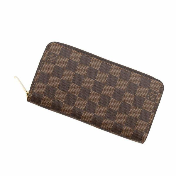ルイヴィトン 長財布 ダミエ・エベヌ ジッピー・ウォレット N41661 LOUIS VUITTON 財布