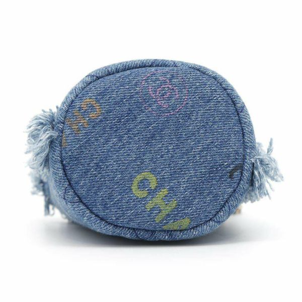 シャネル チェーンショルダーバッグ デニム マトラッセ ココマーク AP2603 CHANEL ミニバッグ