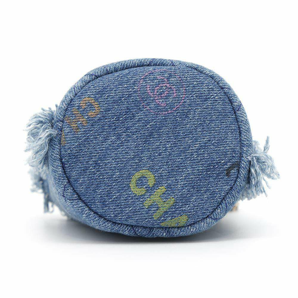 シャネル チェーンショルダーバッグ デニム マトラッセ ココマーク AP2603 CHANEL ミニバッグ