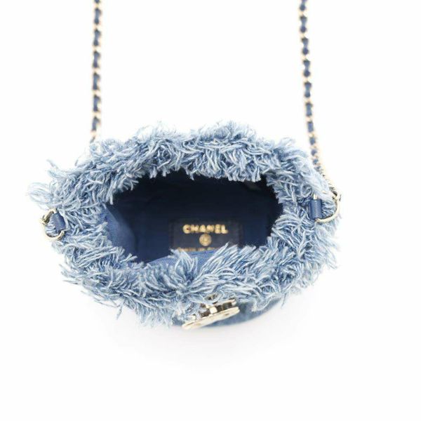 シャネル チェーンショルダーバッグ デニム マトラッセ ココマーク AP2603 CHANEL ミニバッグ
