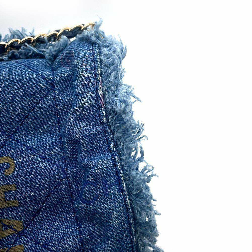 シャネル チェーンショルダーバッグ デニム マトラッセ ココマーク AP2603 CHANEL ミニバッグ