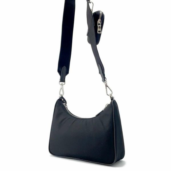 プラダ ショルダーバッグ Re-Edition2005 ナイロン 1BH204 PRADA 2wayバッグ 黒