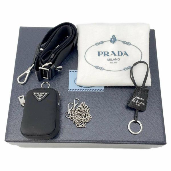 プラダ ショルダーバッグ Re-Edition2005 ナイロン 1BH204 PRADA 2wayバッグ 黒