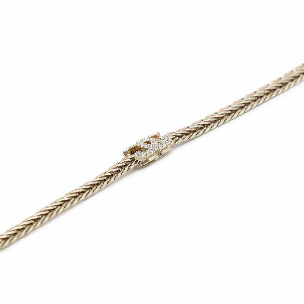 シャネル チョーカー ココマーク レザー ラインストーン メタル B22 S AB8307 CHANEL アクセサリー