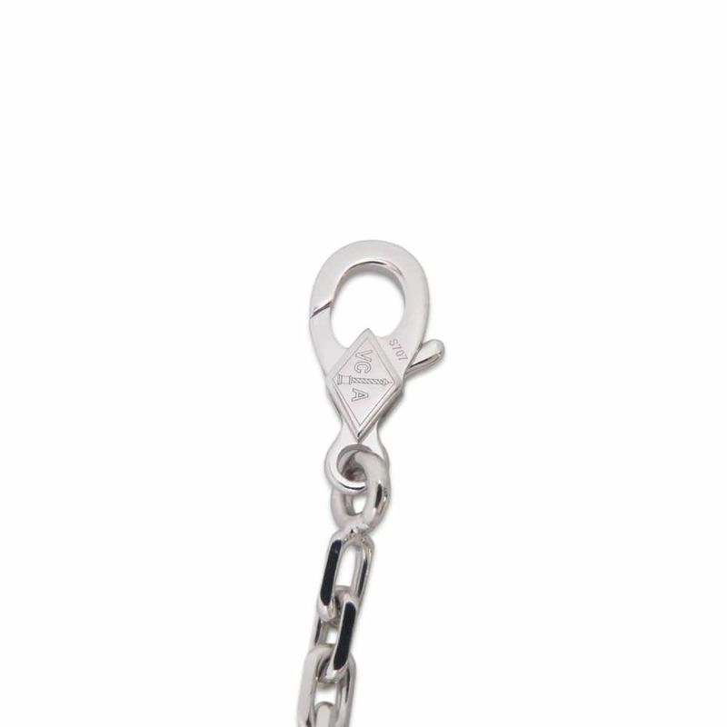 ヴァンクリーフ&アーペル ネックレス ヴィンテージ アルハンブラ ロングネックレス 20モチーフ カルセドニー K18WG VCARD80900