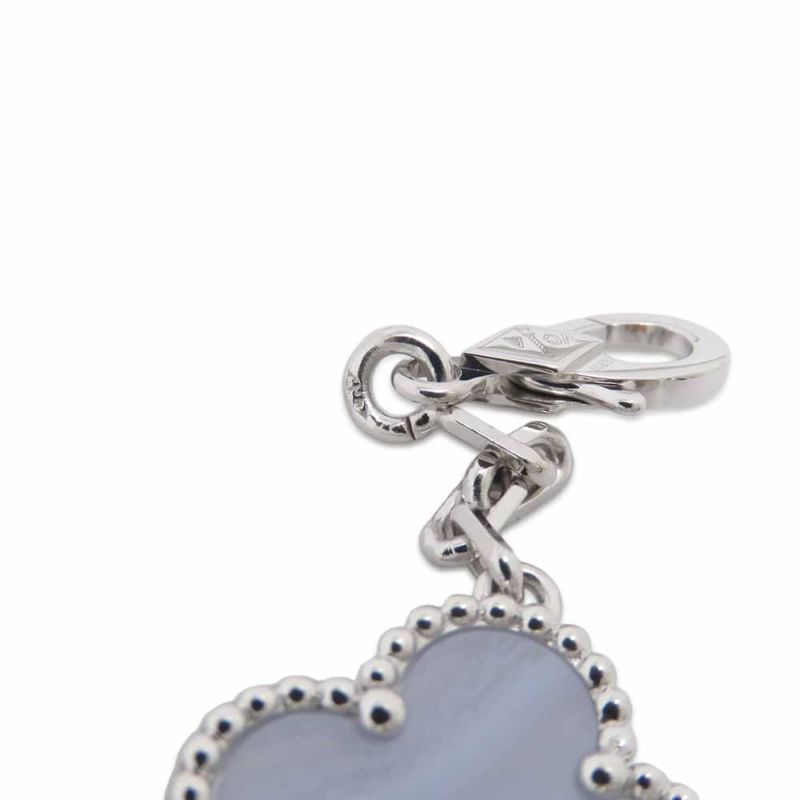 ヴァンクリーフ&アーペル ネックレス ヴィンテージ アルハンブラ ロングネックレス 20モチーフ カルセドニー K18WG VCARD80900