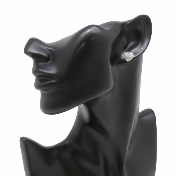 グラフ ピアス アイコン ハートシェイプ ダイヤモンド スタッドイヤリング ダイヤ 中石0.70ct/0.73ct K18WGホワイトゴールド GIA鑑定書付き
