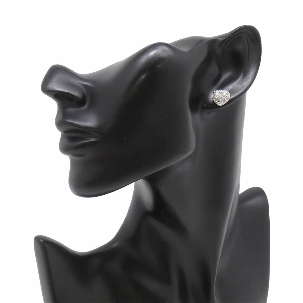 グラフ ピアス アイコン ハートシェイプ ダイヤモンド スタッドイヤリング ダイヤ 中石0.70ct/0.73ct K18WGホワイトゴールド GIA鑑定書付き